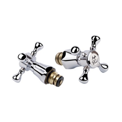 Кран-букса Q-tap Classic M12K CRM резина 1/2" с ручкой Mayfair (пара)