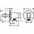 Подключение для шланга Hansgrohe Fixfit Porter S 26487000 Подключение для шланга Hansgrohe Fixfit Porter S 26487000