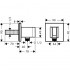 Подключение для шланга Hansgrohe Fixfit Porter Square 26486000 Подключение для шланга Hansgrohe Fixfit Porter Square 26486000