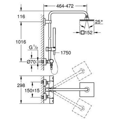 Душевая система Grohe Euphoria 27932000 Душевая система Grohe Euphoria 27932000