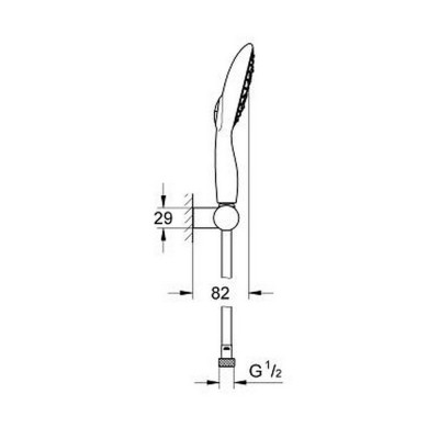 Душевой гарнитур Grohe Power&Soul 130 27742000 Душевой гарнитур Grohe Power&Soul 130 27742000