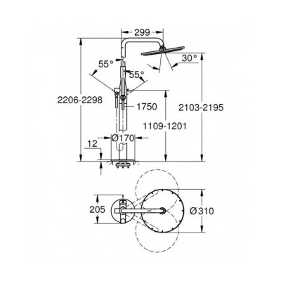 Душевая система Grohe Essence 23741001 Душевая система Grohe Essence 23741001