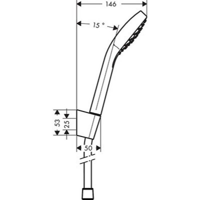 Душевой гарнитур Hansgrohe Croma Select E 26412400 Душевой гарнитур Hansgrohe Croma Select E 26412400