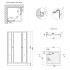 Душевая кабина Lidz Wawel SC80x80.SAT.LOW.FR Frost