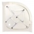 Душевая кабина Lidz Wieza SC90x90.SAT.LOW.L Linie