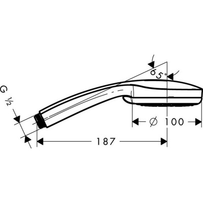 Лейка для ручного душа Hansgrohe Croma 100 28535000 Лейка для ручного душа Hansgrohe Croma 100 28535000