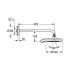 Лейка для верхнего душа с держателем Grohe Power&Soul Cosmopolitan 190 26172LS0 Лейка для верхнего душа с держателем Grohe Power&Soul Cosmopolitan 190 26172LS0