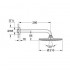 Лейка для верхнего душа с держателем Grohe Rainshower Cosmopolitan 26052000