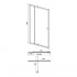 Душевая дверь в нишу Q-tap Pisces WHI208-9.CP5 Душевая дверь в нишу Q-tap Pisces WHI208-9.CP5