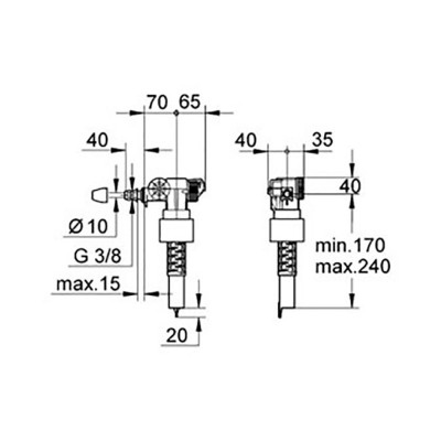 Наполнительный механизм для унитаза Grohe 37095000