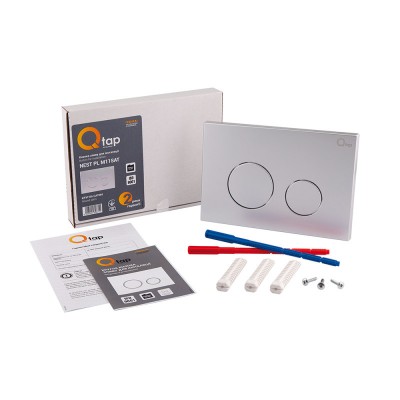 Панель смыва для унитаза Qtap Nest QT0111M11111SAT Панель смыва для унитаза Qtap Nest QT0111M11111SAT