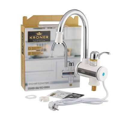 Кран водонагреватель проточный Kroner KRM Volt-CW091 с дисплеем