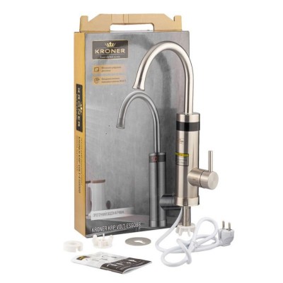 Кран водонагреватель проточный Kroner KRP Volt-ESG088 с дисплеем