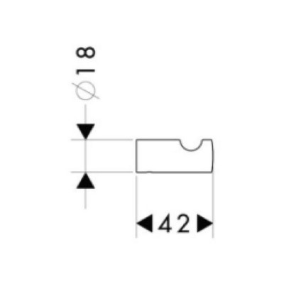Крючок Hansgrohe Logis 40511000 Крючок Hansgrohe Logis 40511000