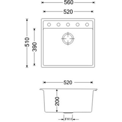 Кухонная мойка Apell Pietra Plus PTPL560GG Grey granit Кухонная мойка Apell Pietra Plus PTPL560GG Grey granit