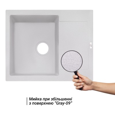 Кухонная мойка Lidz 625x500/200 GRA-09