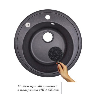 Кухонная мойка Lidz D510/200 BLA-03