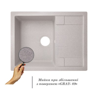 Кухонная мойка Lidz 650x500/200 GRA-09 (LIDZGRA09650500200) Кухонная мойка Lidz 650x500/200 GRA-09 (LIDZGRA09650500200)