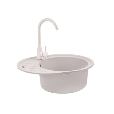 Кухонная мойка Kroner KRP Komposit COL-6250 гранитная с крылом