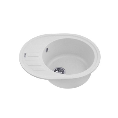 Кухонная мойка Kroner KRP Komposit GRA-6250 гранитная с крылом серая