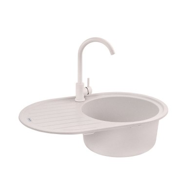 Кухонная мойка Kroner KRP Komposit COL-7750 гранитная песочная