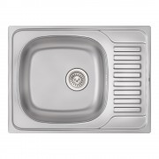 Кухонная мойка Qtap 6550 Satin 0,8 мм