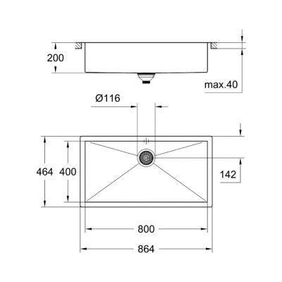 Кухонная мойка Grohe Sink K700 31580SD0 Кухонная мойка Grohe Sink K700 31580SD0