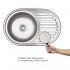 Кухонная мойка Lidz 7750 Micro Decor 0,8 мм стальная Кухонная мойка Lidz 7750 Micro Decor 0,8 мм стальная
