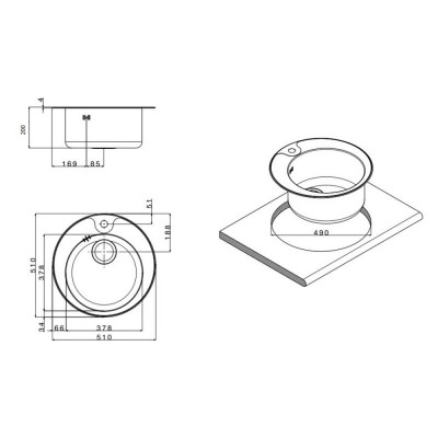Кухонная мойка Apell Circum CIVIFRIPC Satin