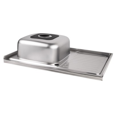 Кухонная мойка Lidz 5080-L 0,8 мм Satin Кухонная мойка Lidz 5080-L 0,8 мм Satin