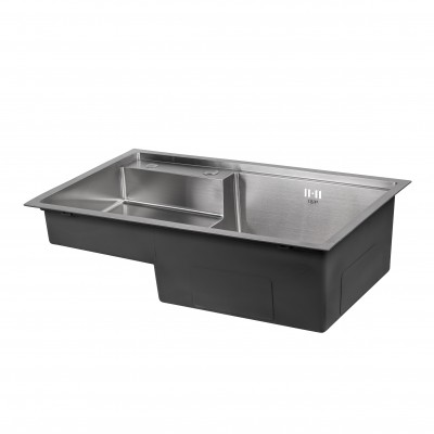 Кухонная мойка Qtap D7848-R Satin 3.0/1.2 мм (QTD7848R3012) Кухонная мойка Qtap D7848-R Satin 3.0/1.2 мм (QTD7848R3012)