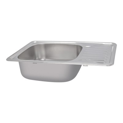 Кухонная мойка Lidz 6642 Micro Decor 0,8 мм из нержавеющей стали Кухонная мойка Lidz 6642 Micro Decor 0,8 мм из нержавеющей стали