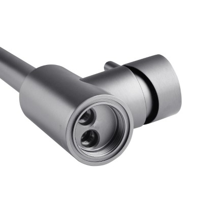 Кухонная мойка черная в комплекте 4 в 1 со смесителем и дозатором 0739