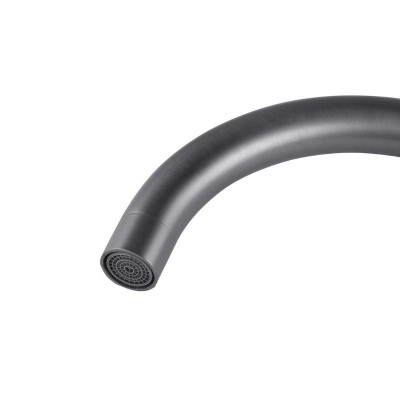 Кухонная мойка черная в комплекте 4 в 1 со смесителем и дозатором 0739