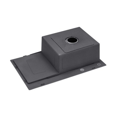 Кухонная мойка черная в комплекте 4 в 1 со смесителем и дозатором 0739