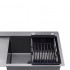Кухонная мойка черная в комплекте 4 в 1 со смесителем и дозатором 0739