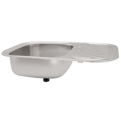 Кухонная мойка Kroner KRP Satin-7549 0.8 мм с крылом Кухонная мойка Kroner KRP Satin-7549 0.8 мм с крылом