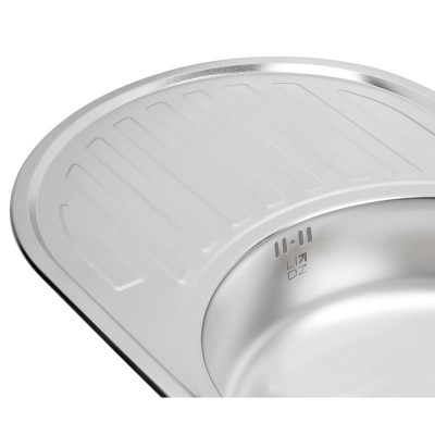 Кухонная мойка Lidz 7750 Satin 0,6 мм нержавеющая сталь
