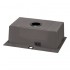 Кухонная мойка Qtap интегрированная D5843BL PVD 2.7/1.0 mm Black