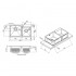 Кухонная мойка Qtap двойная интегрированная S7843BL PVD 2.7/1.0 mm Black Кухонная мойка Qtap двойная интегрированная S7843BL PVD 2.7/1.0 mm Black