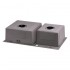 Кухонная мойка Qtap двойная интегрированная S7843BL PVD 2.7/1.0 mm Black Кухонная мойка Qtap двойная интегрированная S7843BL PVD 2.7/1.0 mm Black