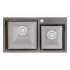 Кухонная мойка Qtap двойная интегрированная S7843BL PVD 2.7/1.0 mm Black Кухонная мойка Qtap двойная интегрированная S7843BL PVD 2.7/1.0 mm Black
