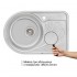 Кухонная мойка Qtap 6744L Micro Decor 0.8 мм с чашей слева Кухонная мойка Qtap 6744L Micro Decor 0.8 мм с чашей слева