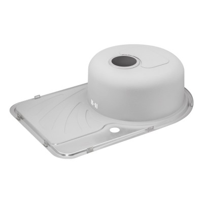 Кухонная мойка Qtap 6744L Satin 0.8 мм с чашей слева Кухонная мойка Qtap 6744L Satin 0.8 мм с чашей слева