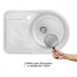 Кухонная мойка Qtap 6744R Satin 0.8 мм с чашей справа