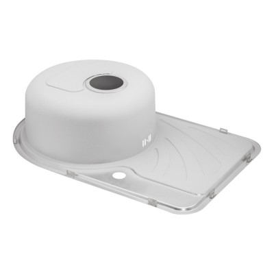 Кухонная мойка Qtap 6744R Satin 0.8 мм с чашей справа