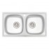 Кухонная мойка Qtap 7843-B Micro Decor 0.8 мм на две чаши Кухонная мойка Qtap 7843-B Micro Decor 0.8 мм на две чаши