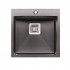 Кухонная мойка Qtap DK5050BL интегрированная черный металлик Кухонная мойка Qtap DK5050BL интегрированная черный металлик