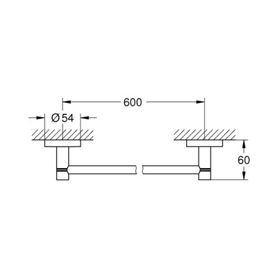 Набор аксессуаров Grohe Essentials 40823001 Набор аксессуаров Grohe Essentials 40823001