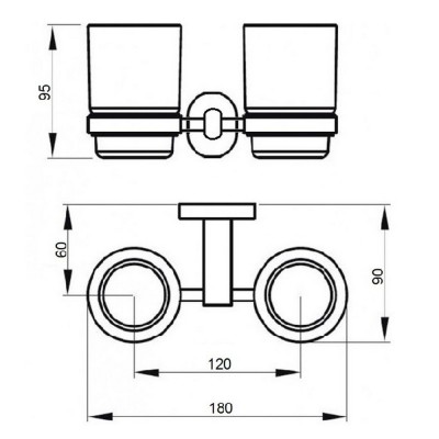 Стакан двойной Q-tap Liberty ANT 1155 Стакан двойной Q-tap Liberty ANT 1155